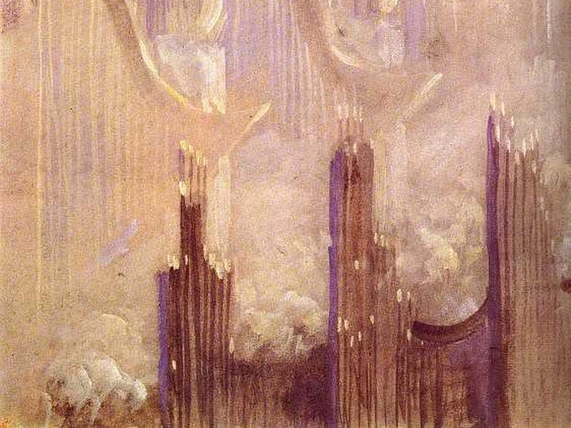 1875-Mikalojus Konstantinas Čiurlionis - Mikalojus Konstantinas Čiurlionis - Creazione del mondo XII